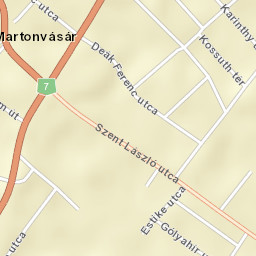 Martonvásár Street Map