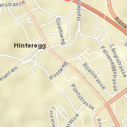 Hinteregg Street Map