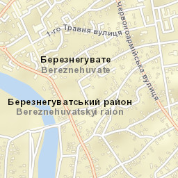 Bereznehuvate Street Map