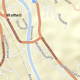 Wattwil Street Map