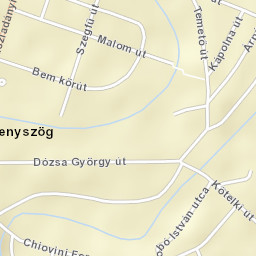 Besenyszög Street Map