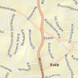 Sulz Street Map