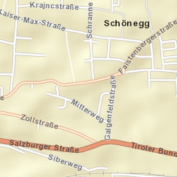 Hall in Tirol Street Map
