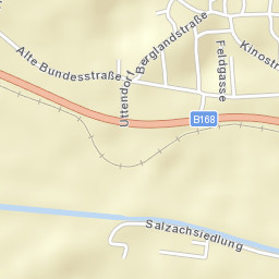 Uttendorf Street Map