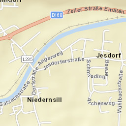Niedernsill Street Map