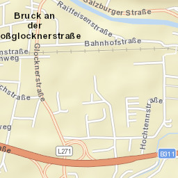 Bruck an der Großglocknerstraße Street Map