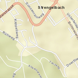 Strengelbach Street Map