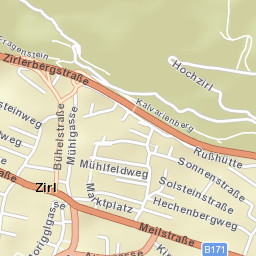 Zirl Street Map