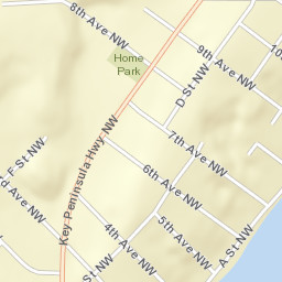 2009 Key Peninsula Highway North, Lakebay Street Map