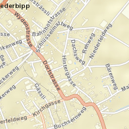 Niederbipp Street Map