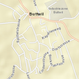 Buttwil Street Map