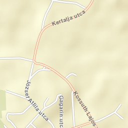 Kincsesbánya Street Map