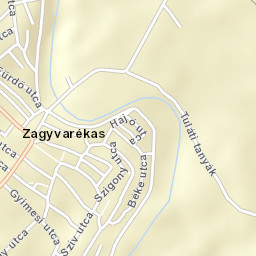 Zagyvarékas Street Map