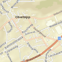 Oberbipp Street Map