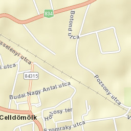 Celldömölk Street Map
