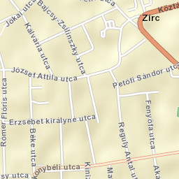 Zirc Street Map