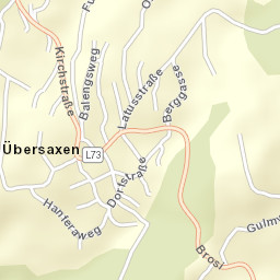 Übersaxen Street Map