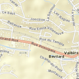 Bévilard Street Map