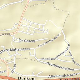 Uerikon Street Map