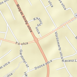 Kápolnásnyék Street Map