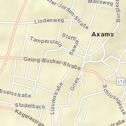 Axams Street Map