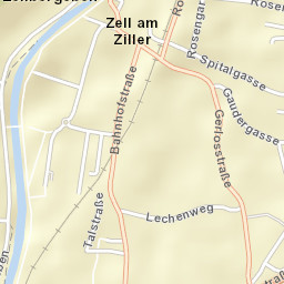 Zell am Ziller Street Map