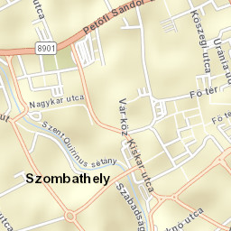 Szombathely Street Map