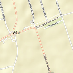 Vép Street Map