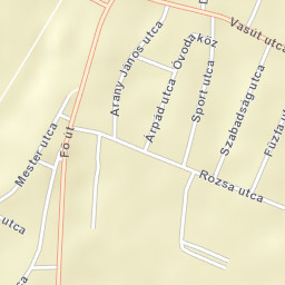 Szigetújfalu Street Map