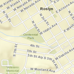 North 1st Street, Roslyn, WA 98941, USA Street Map