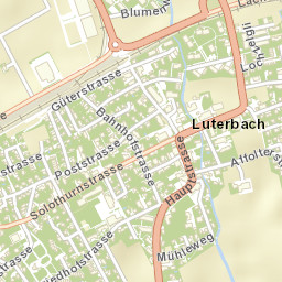 Luterbach Street Map