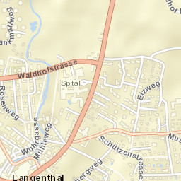 Langenthal Street Map