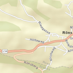 Röns Street Map