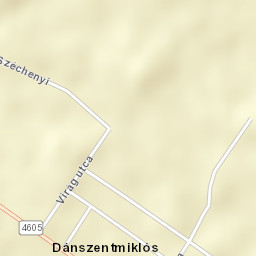 Dánszentmiklós Street Map