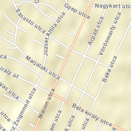 Kisújszállás Street Map