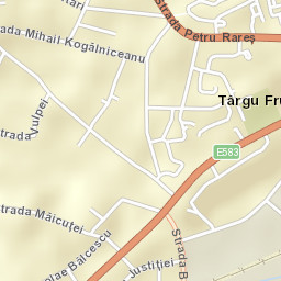 Oraş Târgu Frumos Street Map