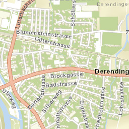 Derendingen Street Map
