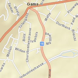 Gams Street Map