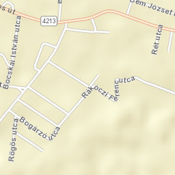 Nagyrábé Street Map