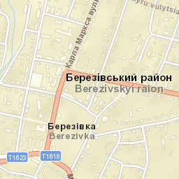 Berezivka Street Map