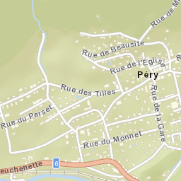 Péry Street Map