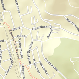 Nebikon Street Map