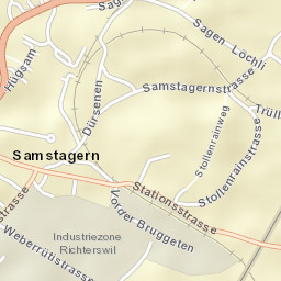 Samstagern Street Map