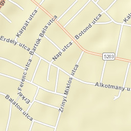 Kiskunlacháza Street Map