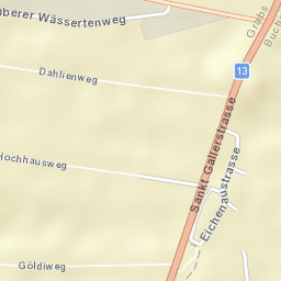 Wahlkreis Werdenberg Street Map