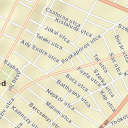 Cegléd Street Map