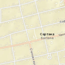 Sartana Street Map