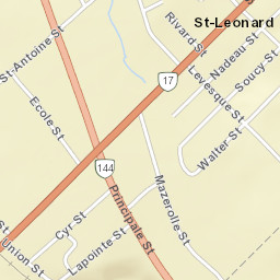 Saint-Léonard Street Map