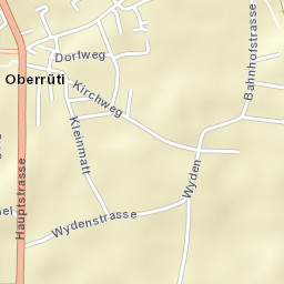 Oberrüti Street Map