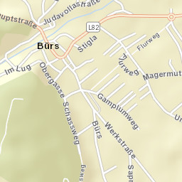 Bürs Street Map
